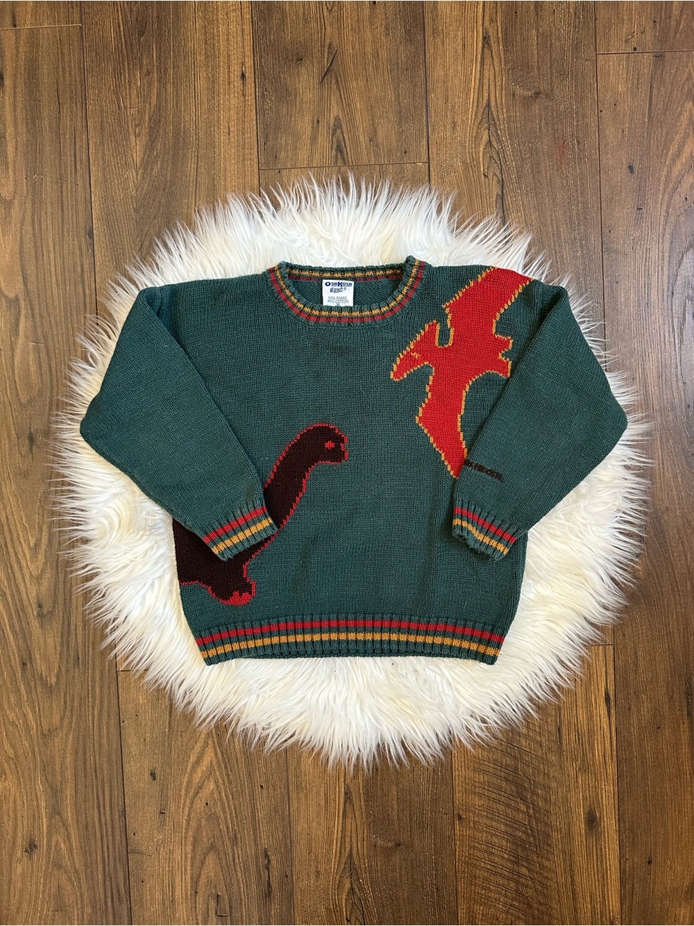 Vintage Oshkosh Dinosaur Sweater
